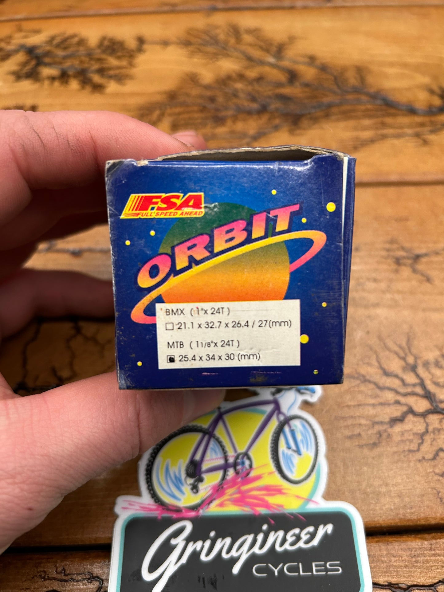 FSA Orbit Red Anodized Roller Bearing 1 1/8 Inch Threaded Headset NOS