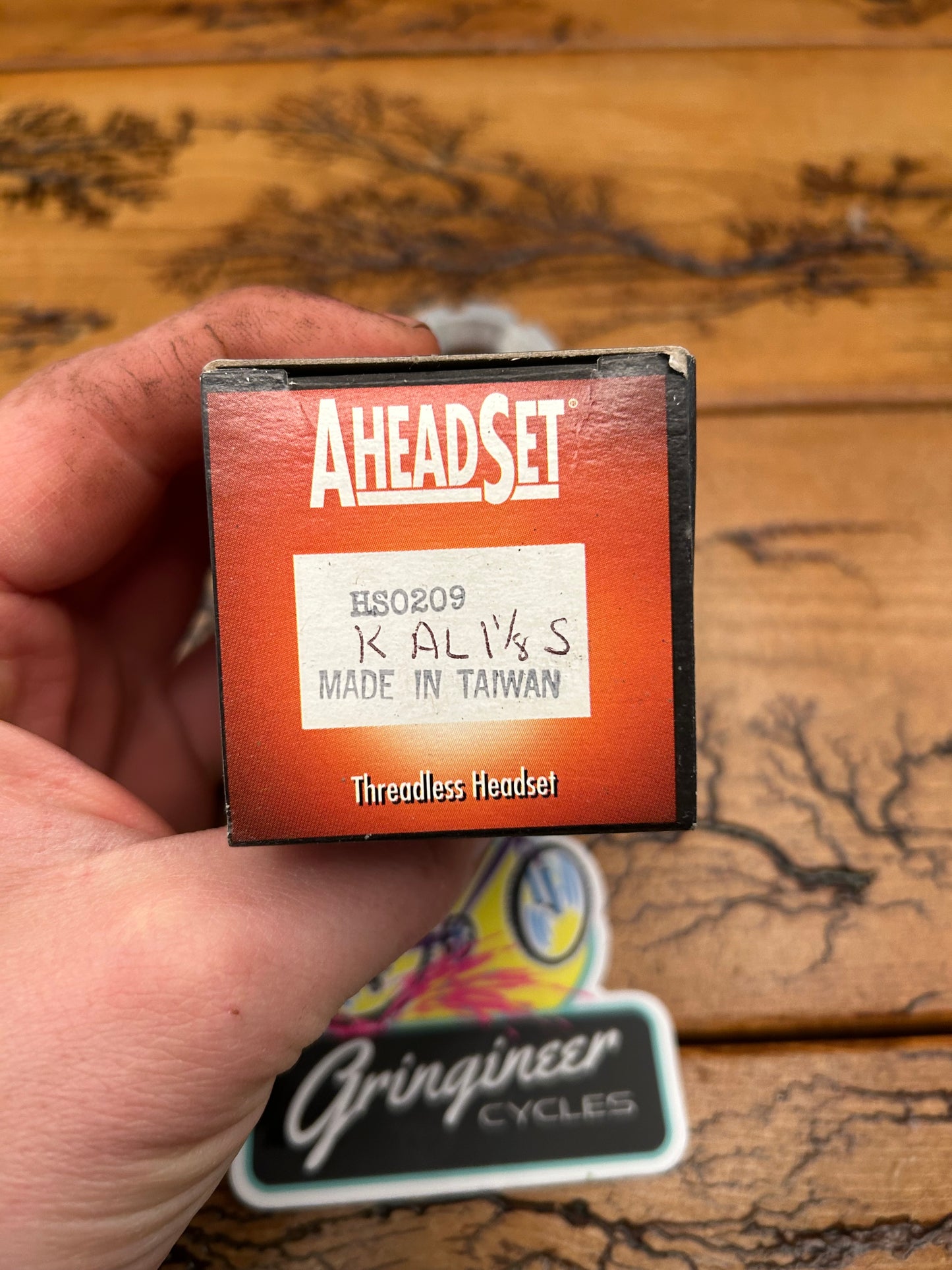 Aheadset Hs0209 Silver 1 1/8 Inch Threadless Headset NOS