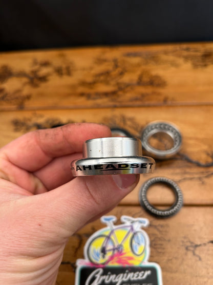 Aheadset Hs0209 Silver 1 1/8 Inch Threadless Headset NOS