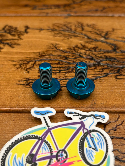 Turquoise Aluminum Crank Bolts