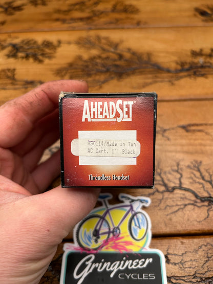 Aheadset Hs0114 Black 1 Inch Threadless Headset NOS
