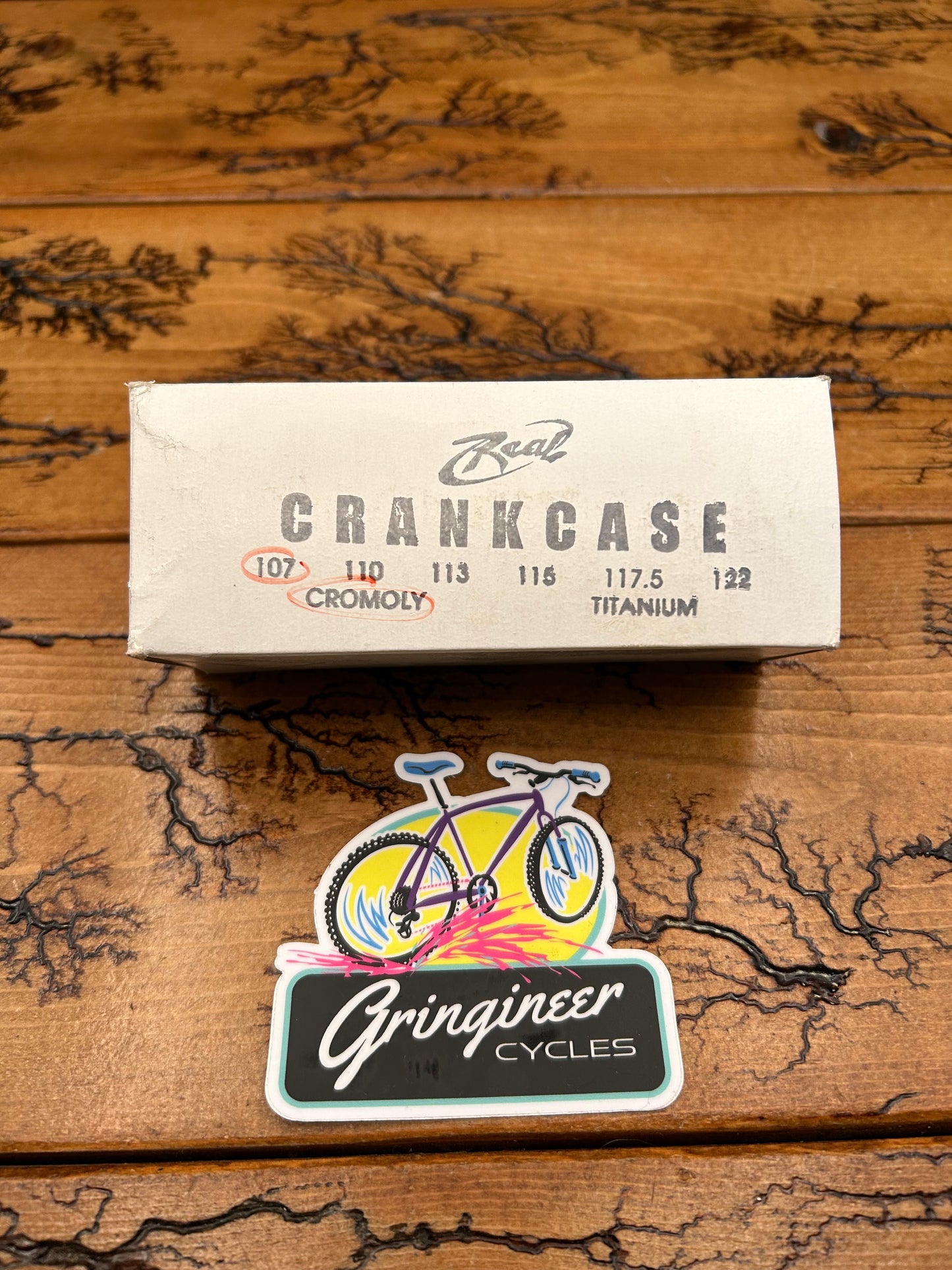 Real Design Crankcase 107mm 68/73mm Adjustable Square Taper Bottom Bracket NOS