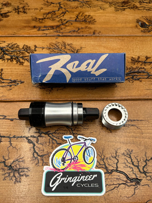 Real Design 68/73mm x 107mm Square Taper Bottom Bracket NOS