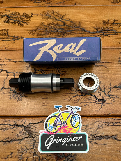 Real Design 68/73mm x 110mm Square Taper Bottom Bracket NOS
