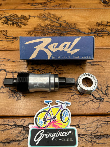 Real Design 68/73mm x 122mm Square Taper Bottom Bracket NOS