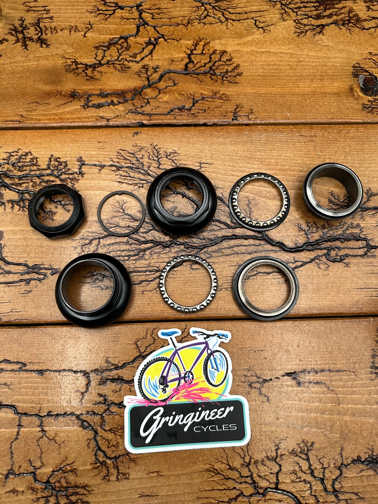 YST 1 1/8 Inch Black Threaded Headset NOS