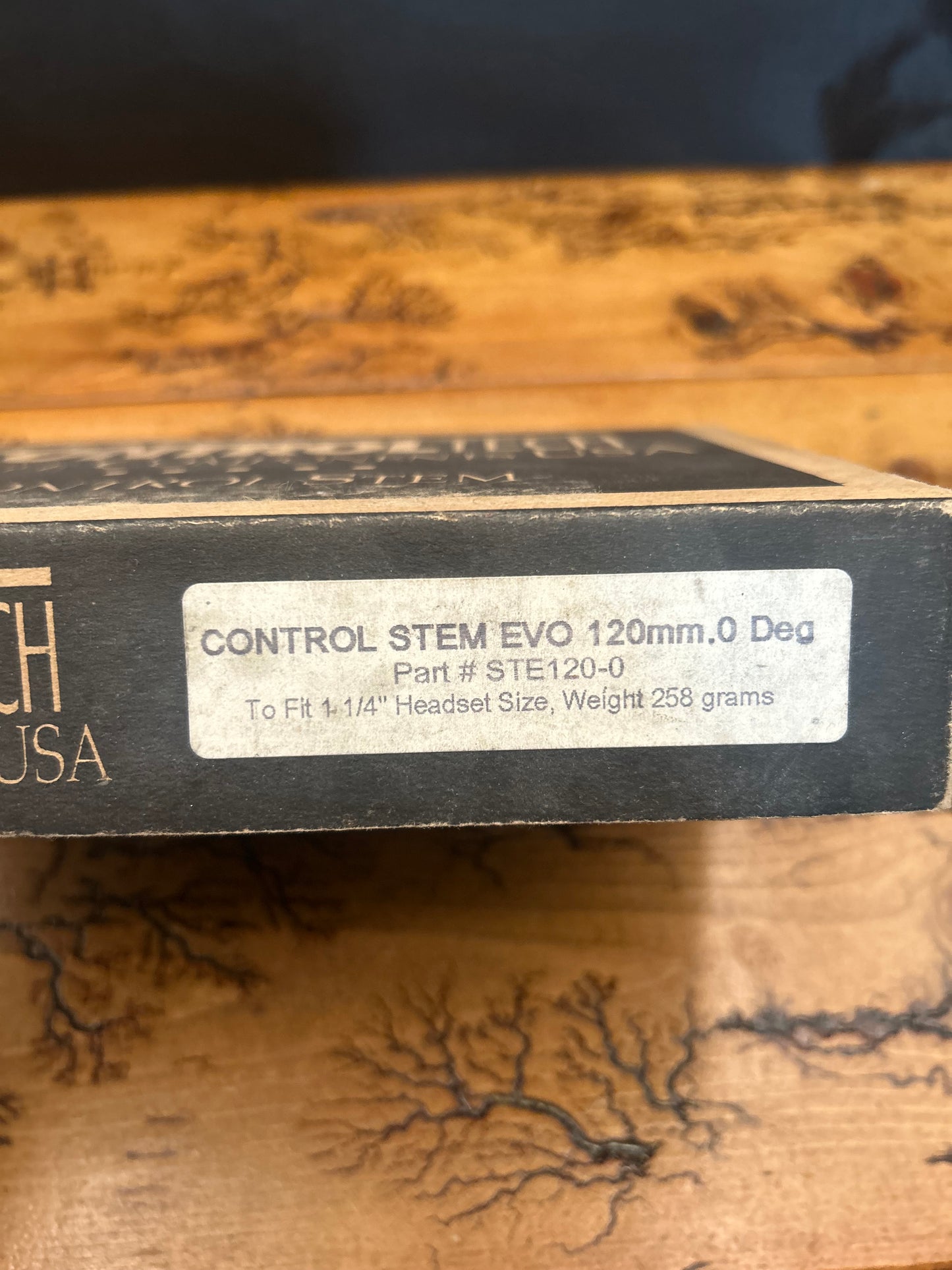 Control Tech EVO 120mm Black 1 1/4 Inch 25.4mm Quill Stem NOS