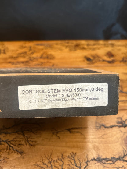 Control Tech EVO 150mm Black 1 1/4 Inch 25.4mm Quill Stem NOS