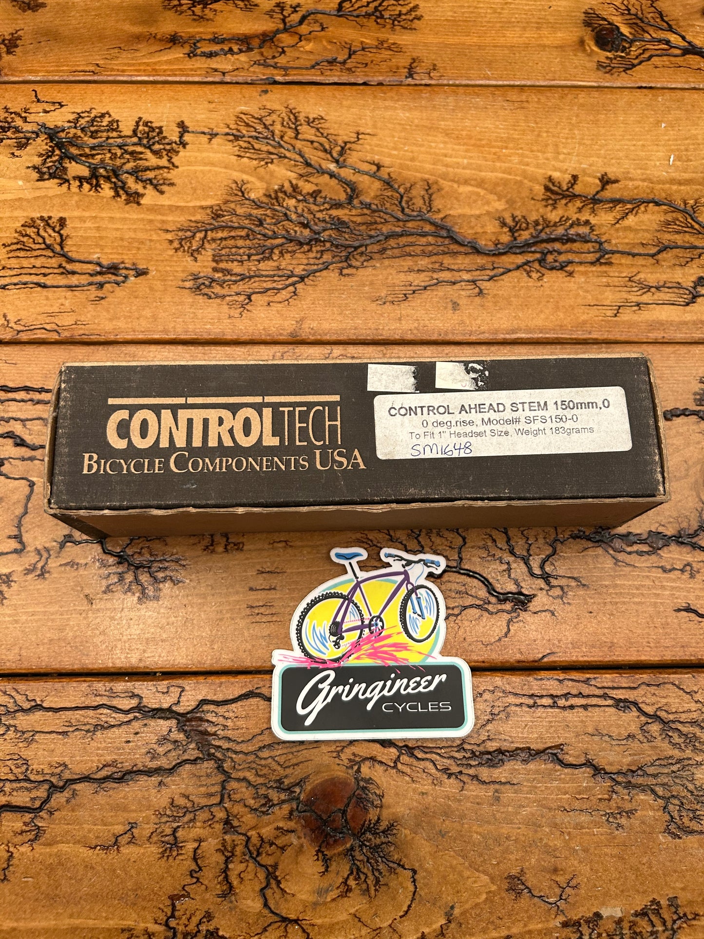 Control Tech 150mm 0 Degree 25.4mm 1 Inch Threadless Stem NOS