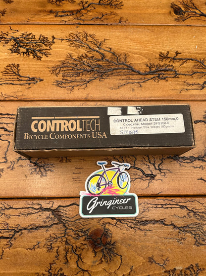 Control Tech 150mm 0 Degree 25.4mm 1 Inch Threadless Stem NOS