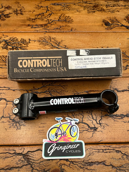 Control Tech 150mm 0 Degree 25.4mm 1 Inch Threadless Stem NOS