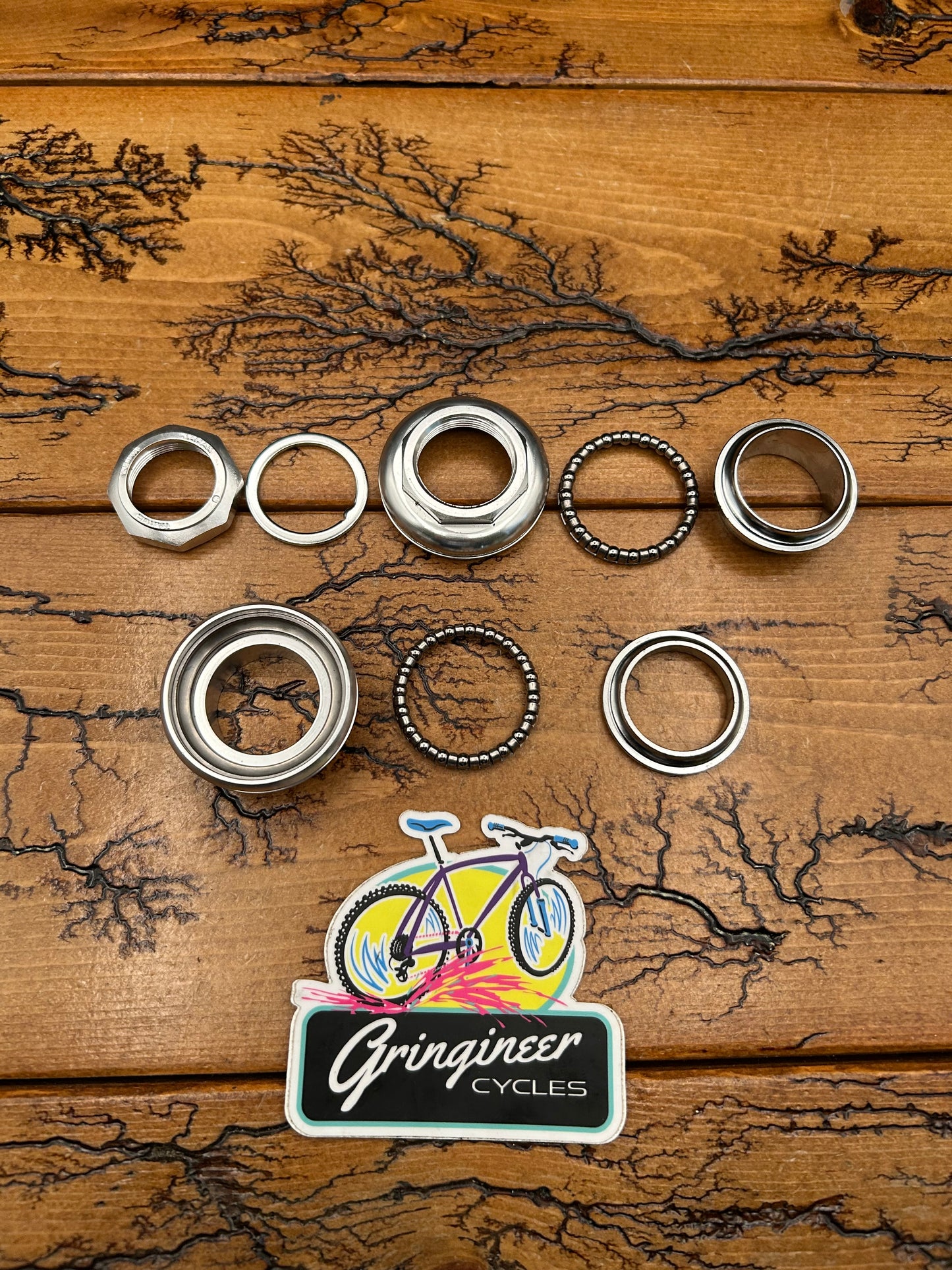 Tange Seiki Levin Alloy NJS 1 Inch ISO Threaded Headset NOS