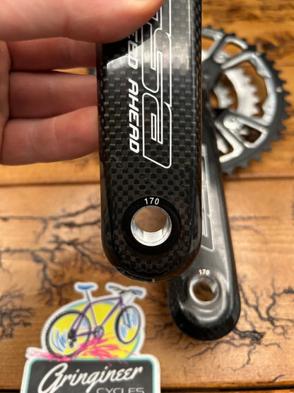 FSA Pro Carbon ATB 44/32/22 9 Speed 170mm Carbon Crankset NOS