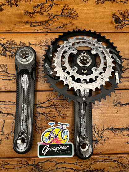 FSA Pro Carbon ATB 44/32/22 9 Speed 170mm Carbon Crankset NOS