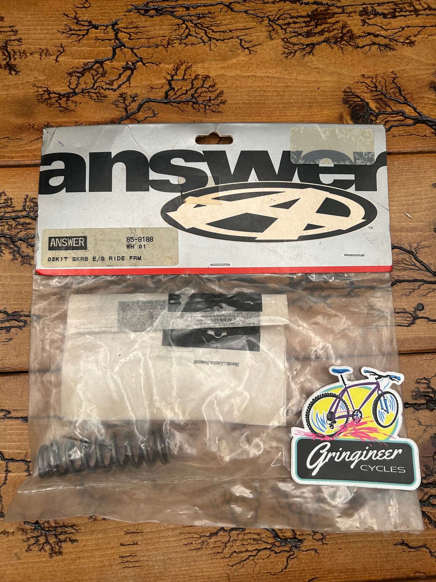 2003 Answer Manitou Skareb Elite/Super and Black Super Air Forks Firm Yellow Spring NOS