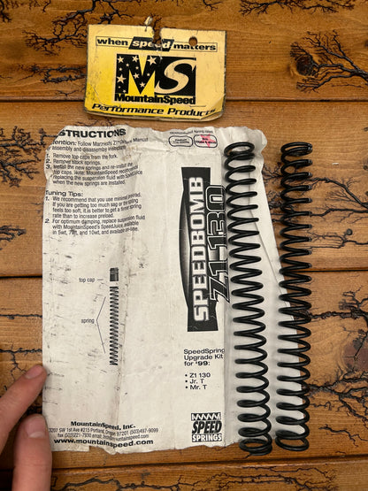 Mountain Speed Speed Bomb Z1 130 / Jr.T /  Mr.T Suspension Fork Firm Springs NOS