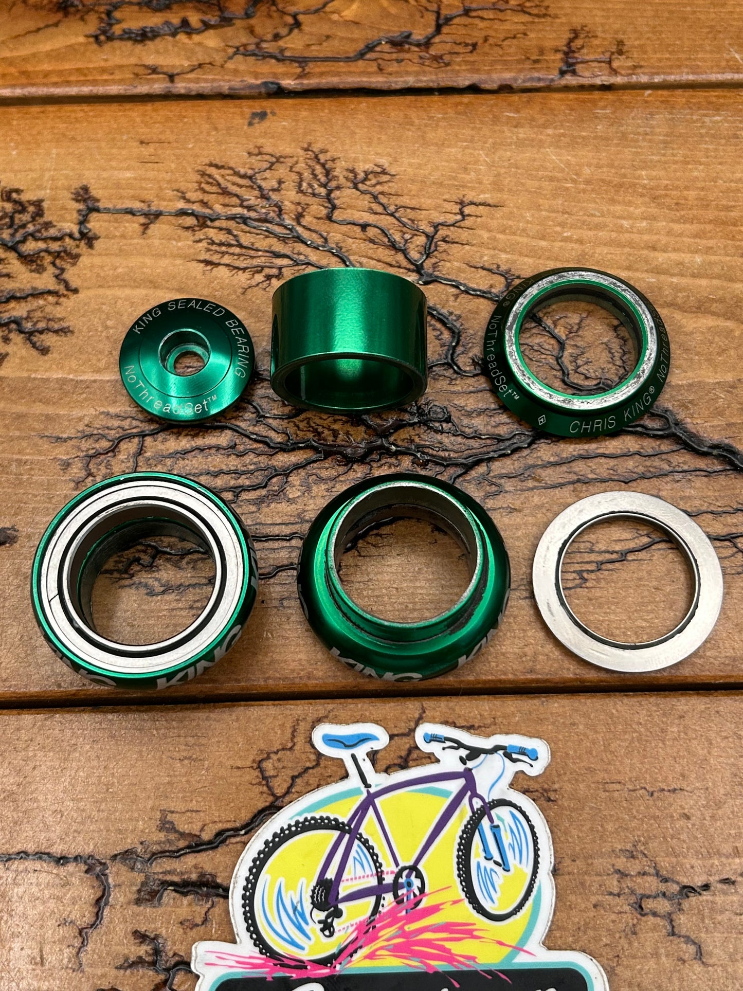 Chris King 1 Inch Green NoThreadset Threadless Headset