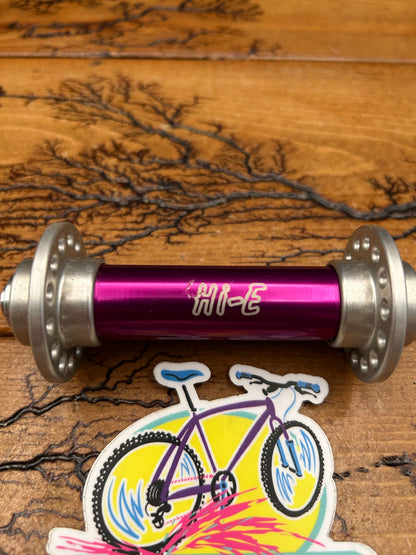 Hi-E Purple 28 Hole QR Front Hub