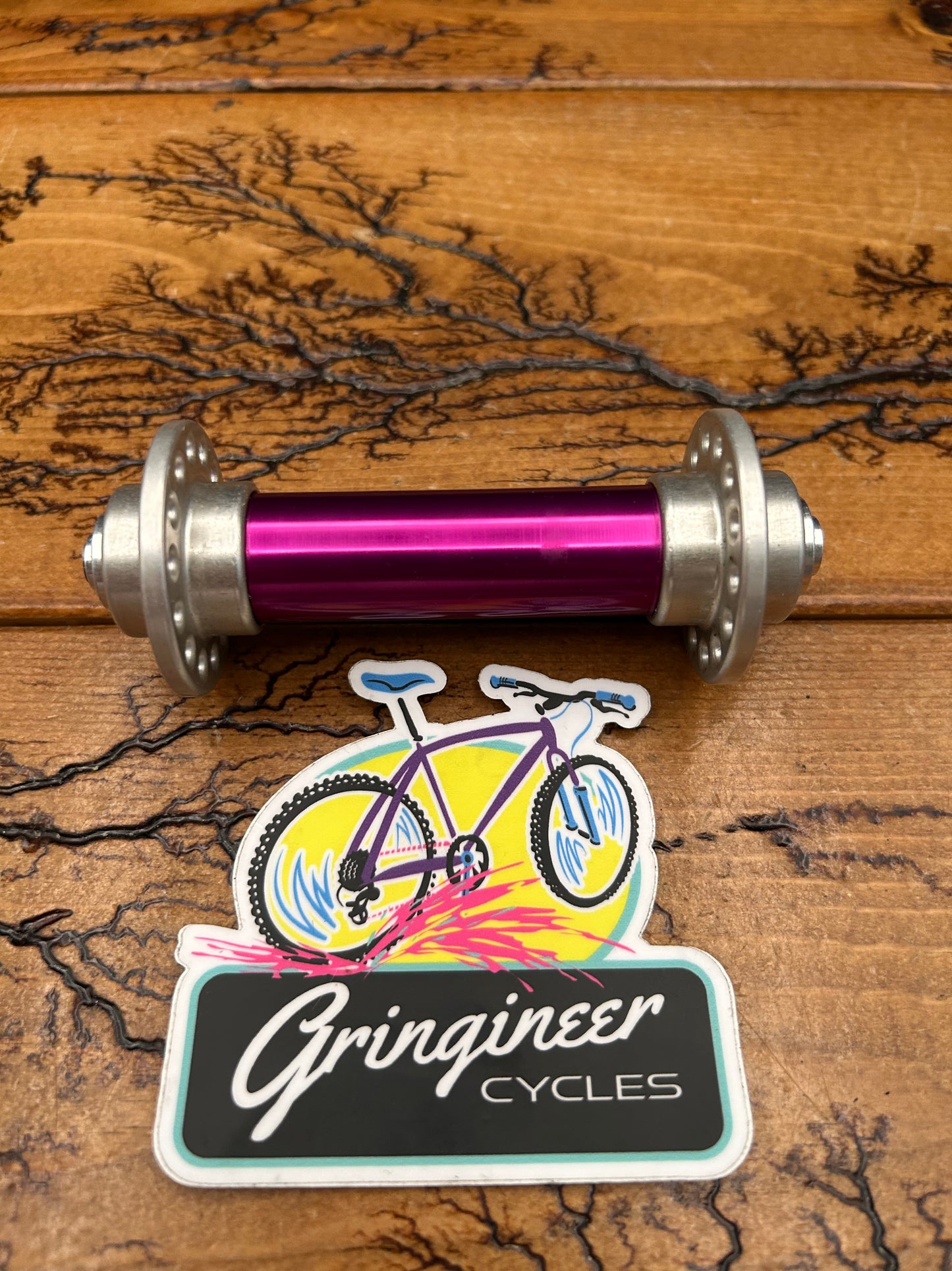 Hi-E Purple 28 Hole QR Front Hub