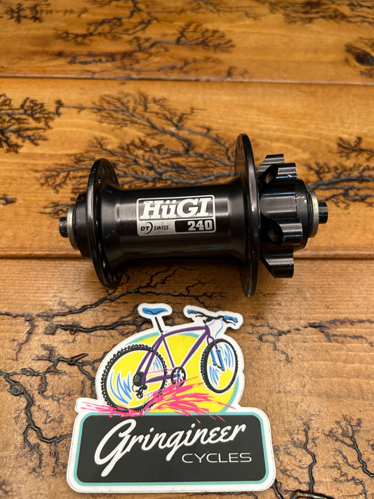 DT Swiss Hugi 240 32 Hole 6 Bolt Disc Brake QR Front Hub