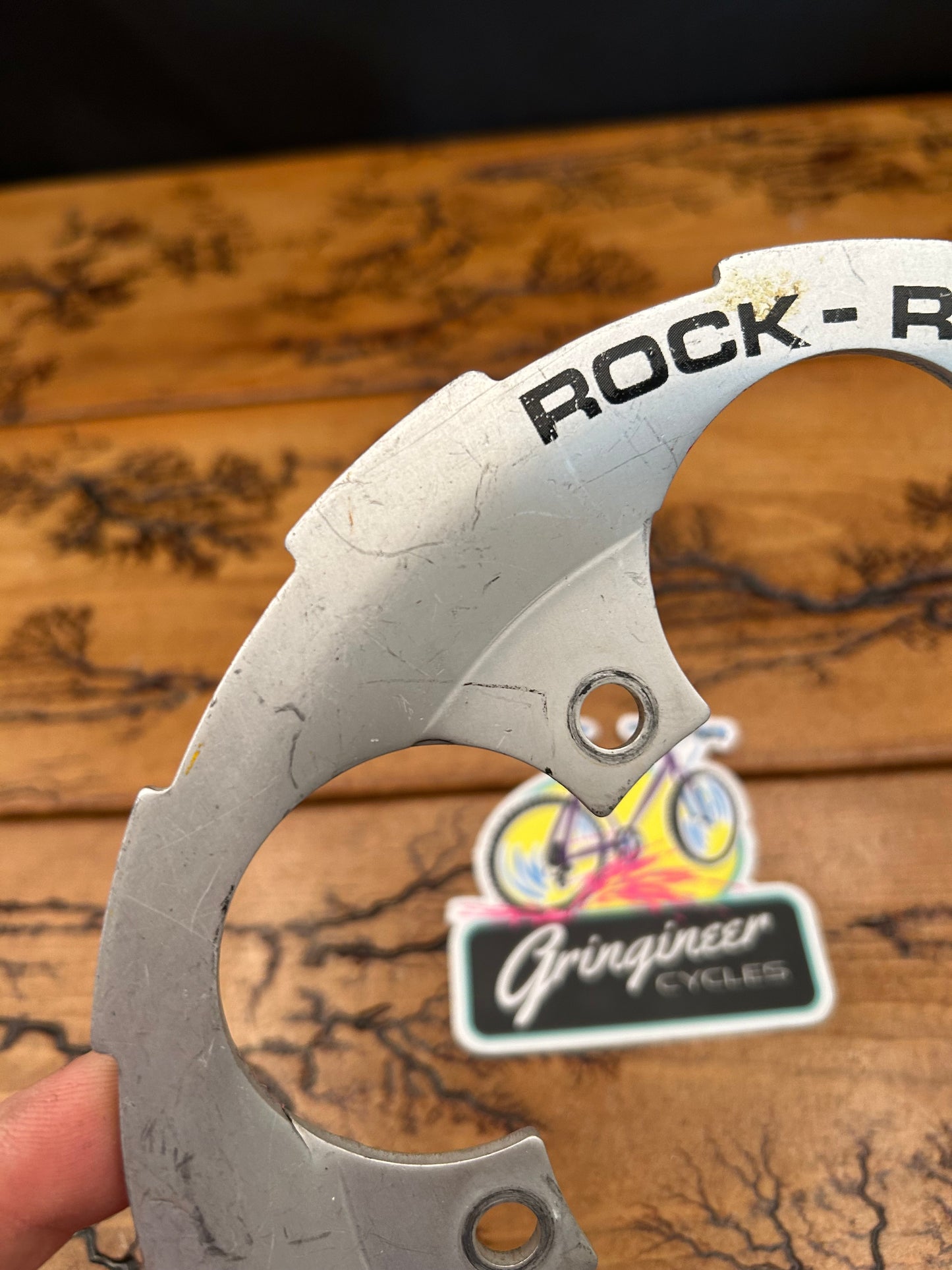 Girvin Rock Ring Silver 5 Bolt 110 BCD Bash Guard