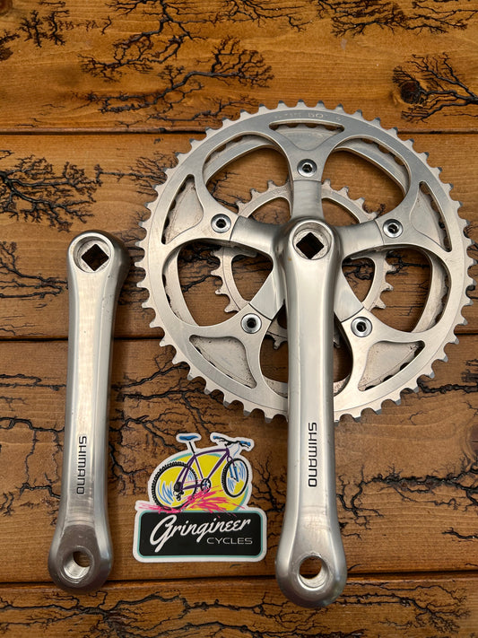 Shimano 600EX M700 FC-6206 170mm 50/45/28 Crankset