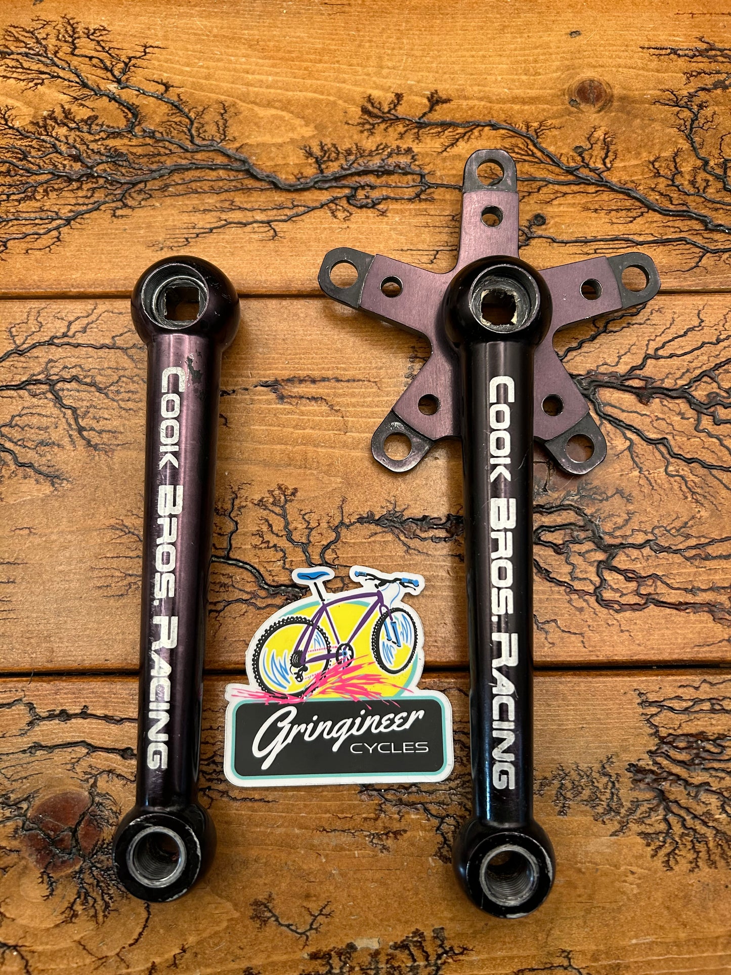 Cook Bros. Racing CBR Triple 110/74 BCD 176mm Black Crankset