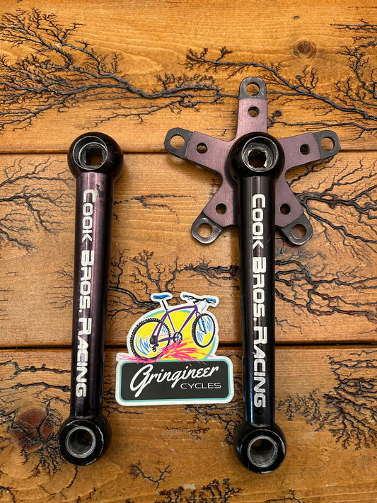 Cook Bros. Racing CBR Triple 110/74 BCD 176mm Black Crankset