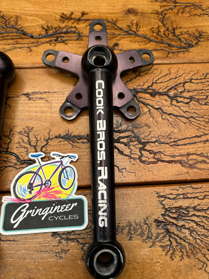 Cook Bros. Racing CBR Triple 110/74 BCD 176mm Black Crankset
