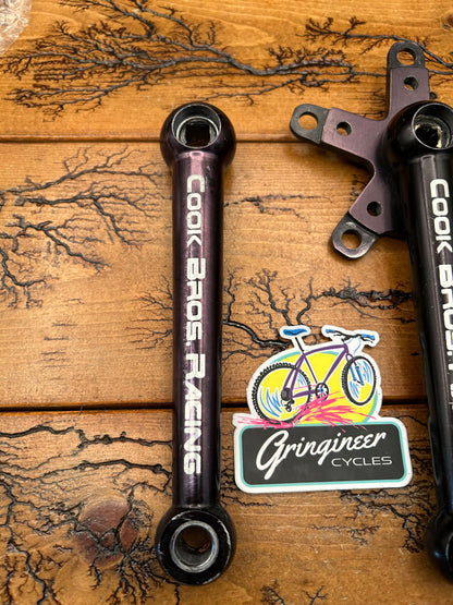 Cook Bros. Racing CBR Triple 110/74 BCD 176mm Black Crankset