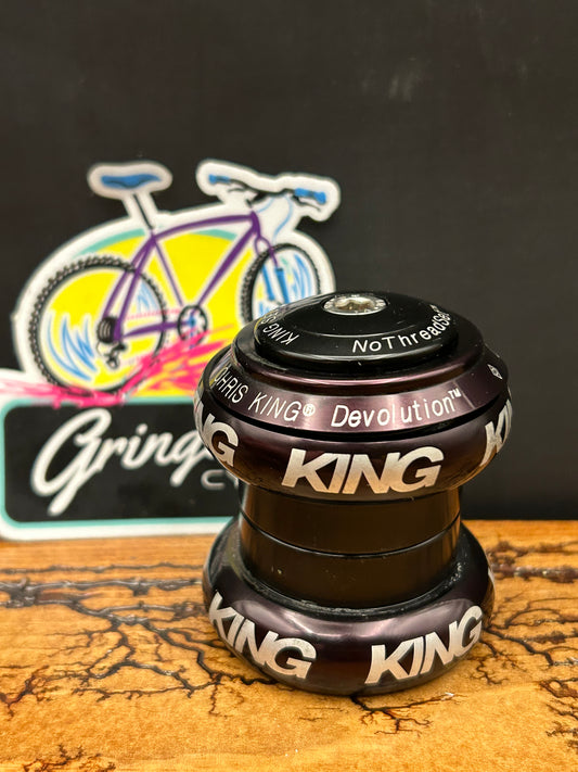 Chris King Devolution 1 1/4 to 1 1/8 Inch Black Nothreadset Threadless Headset