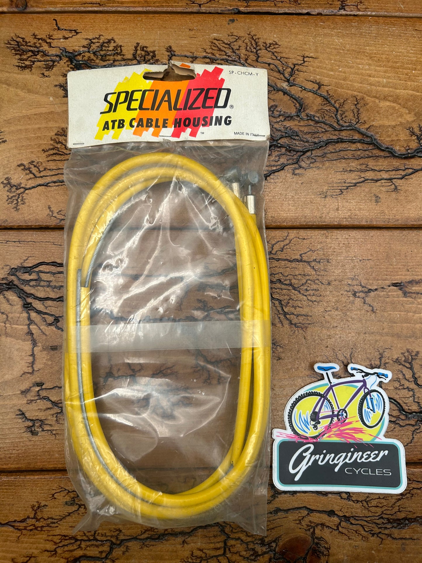 Specialized ATB Oversized Yellow Brake Cable Housing and Cables NOS