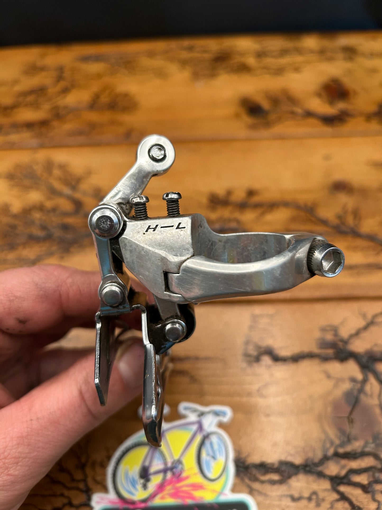 Shimano Deore XT Deerhead FD-M700 Bottom Pull Front Derailleur VG