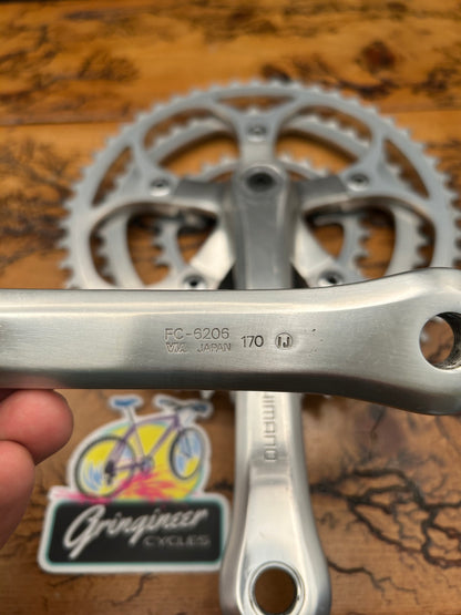 Shimano 600EX M700 FC-6206 170mm 50/42/28 Crankset