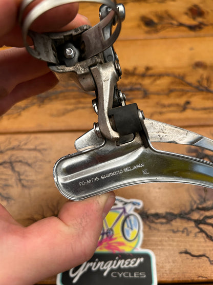 Shimano Deore XT FD-M735 34.9mm Bottom Pull Band Type Front Derailleur