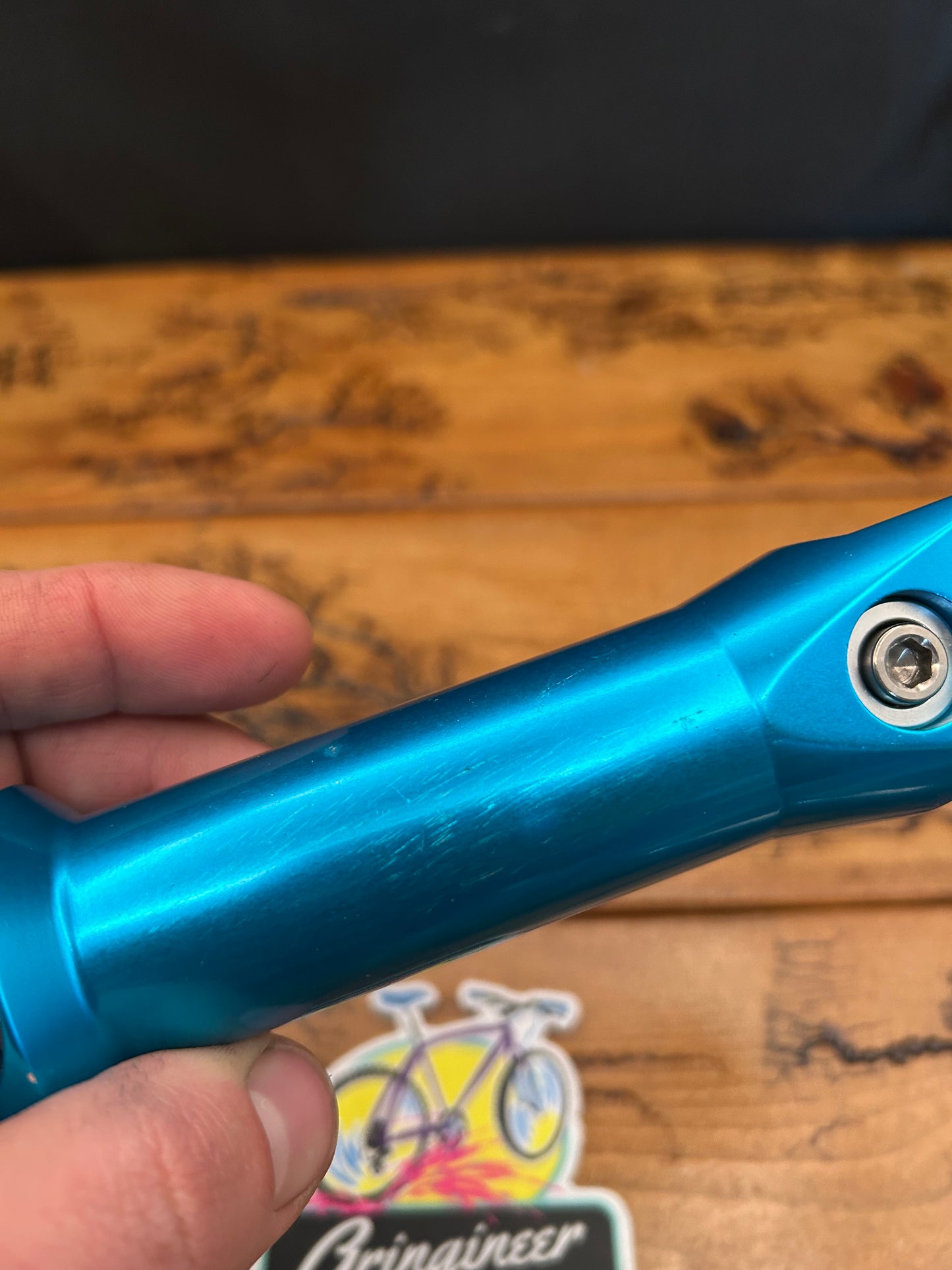 Ringle Zooka 130mm 1 1/8 Inch 25.4mm Turquoise Threadless Stem