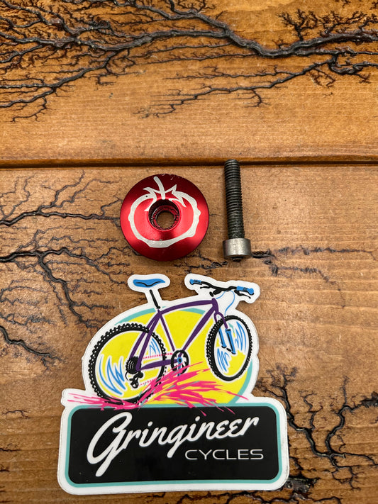 Schwinn Homegrown Red Tomato Top Cap and Bolt