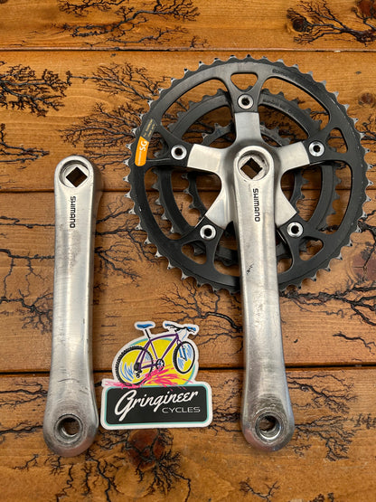 Shimano Deore XT FC-M730 Black Chainrings 46/36/24 175mm Crankset