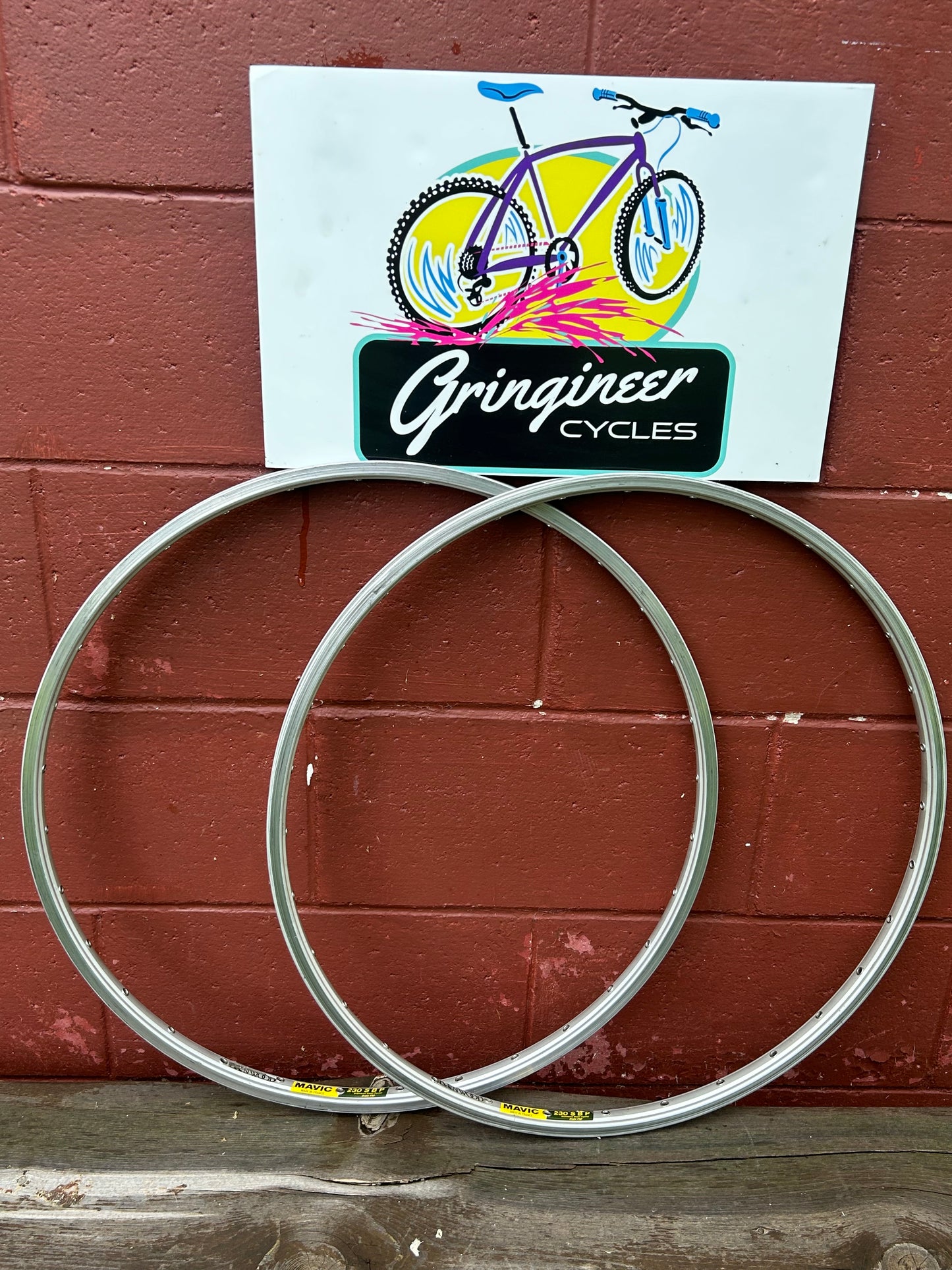 Mavic 230 TIB 32 Hole Silver 26" Rims