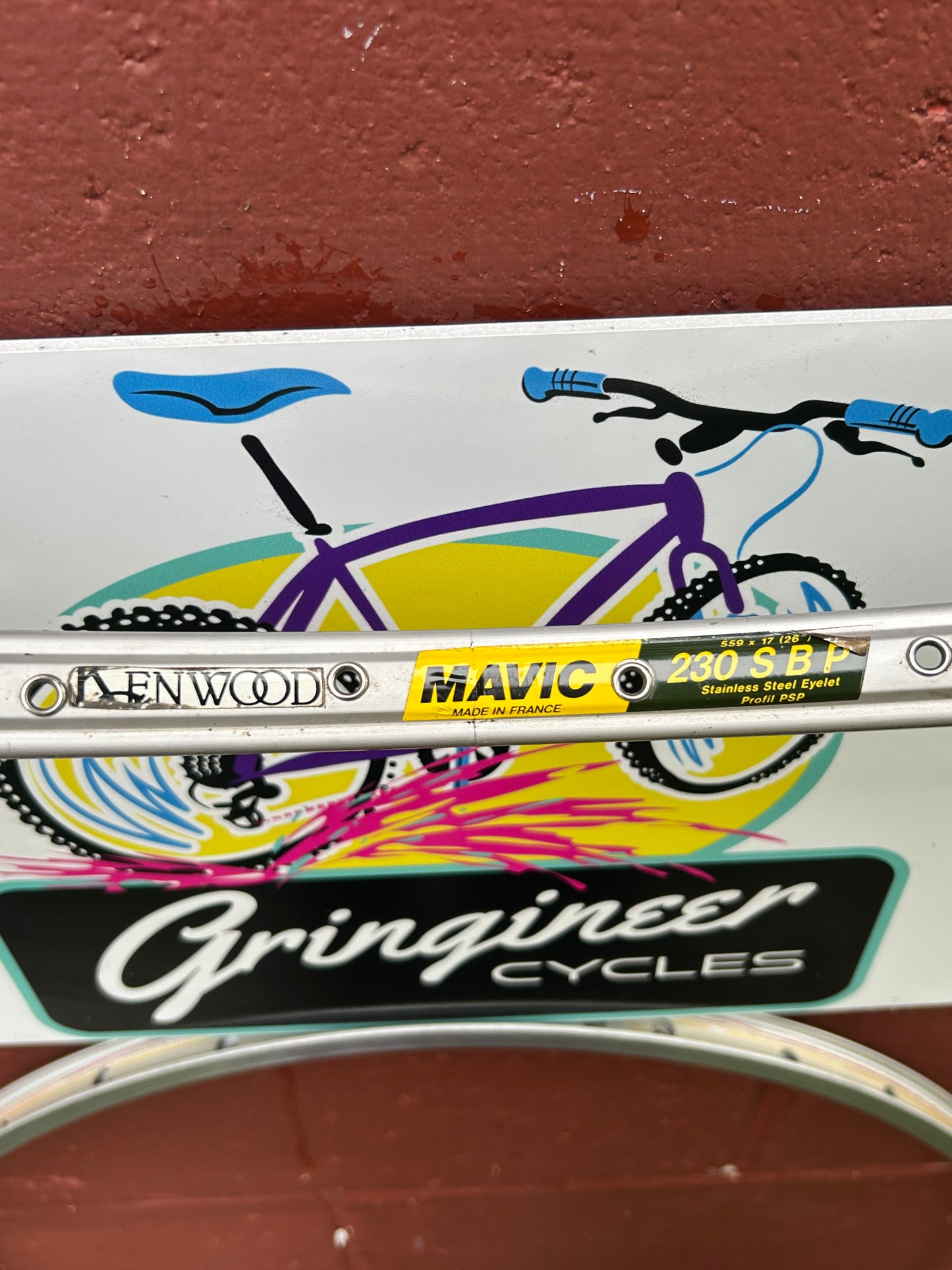 Mavic 230 TIB 32 Hole Silver 26" Rims