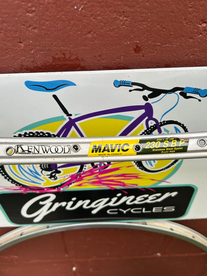 Mavic 230 TIB 32 Hole Silver 26" Rims