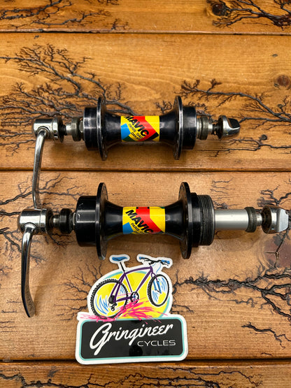 Mavic Paris Gao Dakar Black 36 Hole Hub Set With Skewers