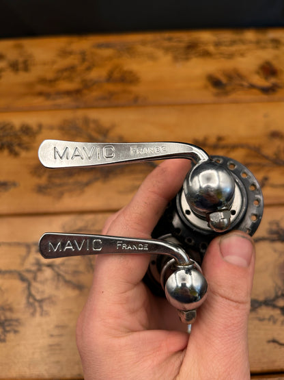 Mavic Paris Gao Dakar Black 36 Hole Hub Set With Skewers