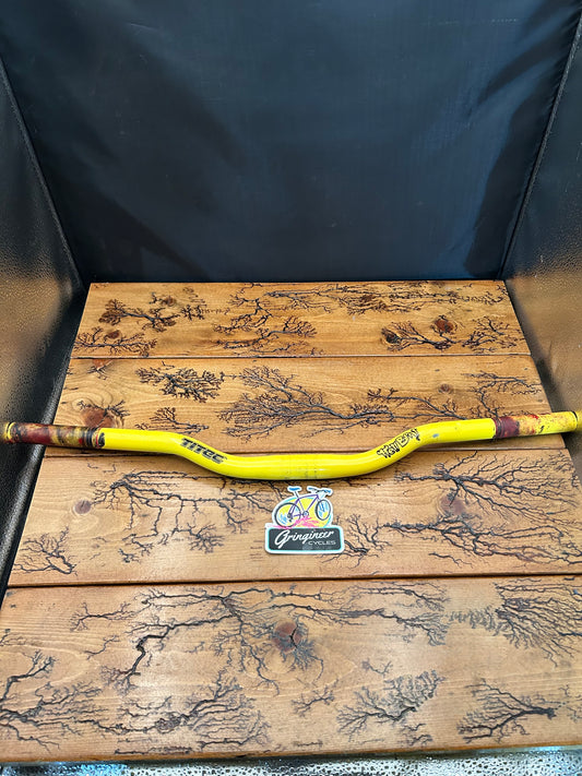 Titec Hell Bent Yellow 600mm 25.4mm Riser Handlebar