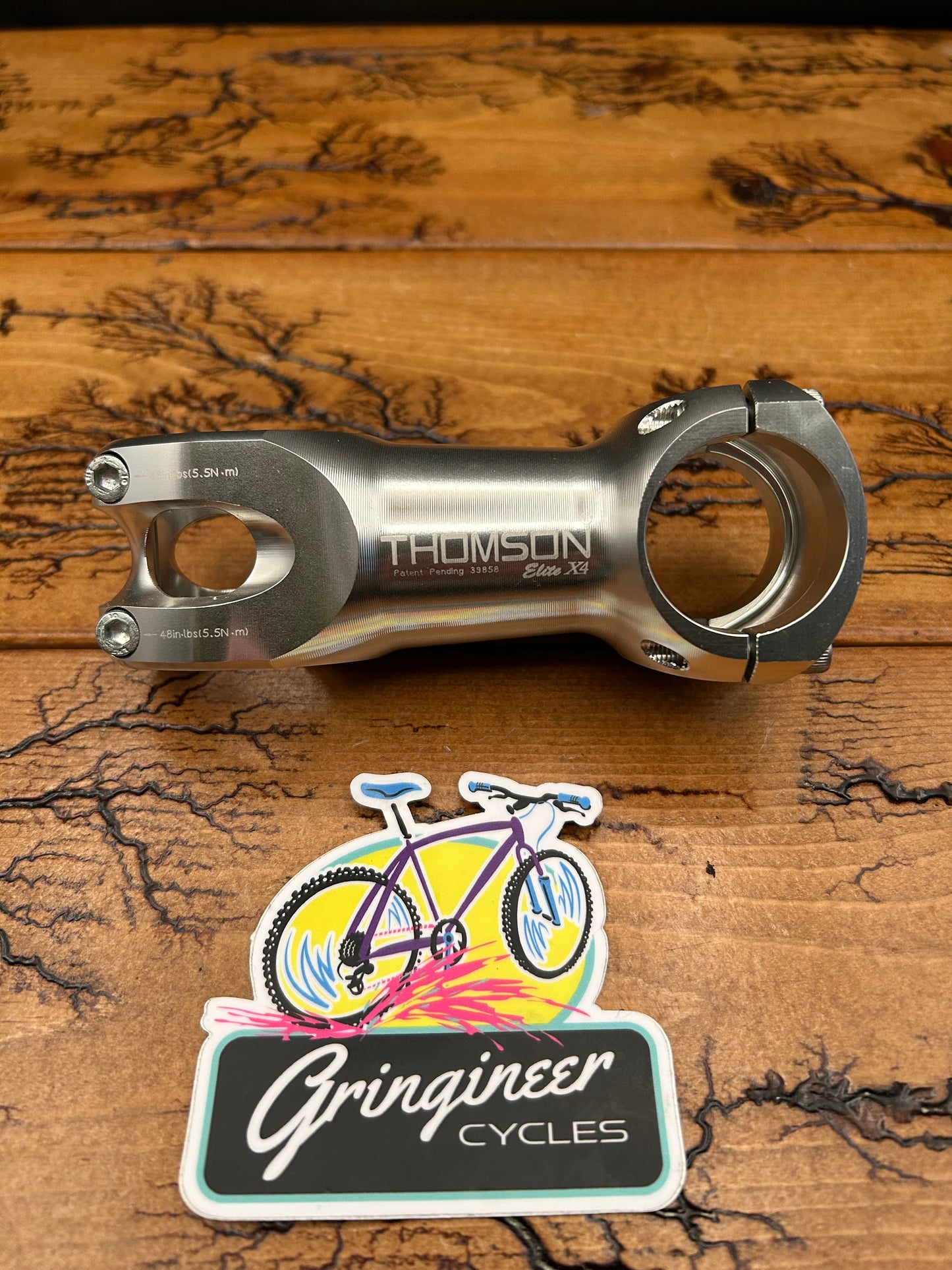 Thomson Elite X4 90mm Silver 0 Degree 31.8mm 1 1/8 Inch Threadless Stem