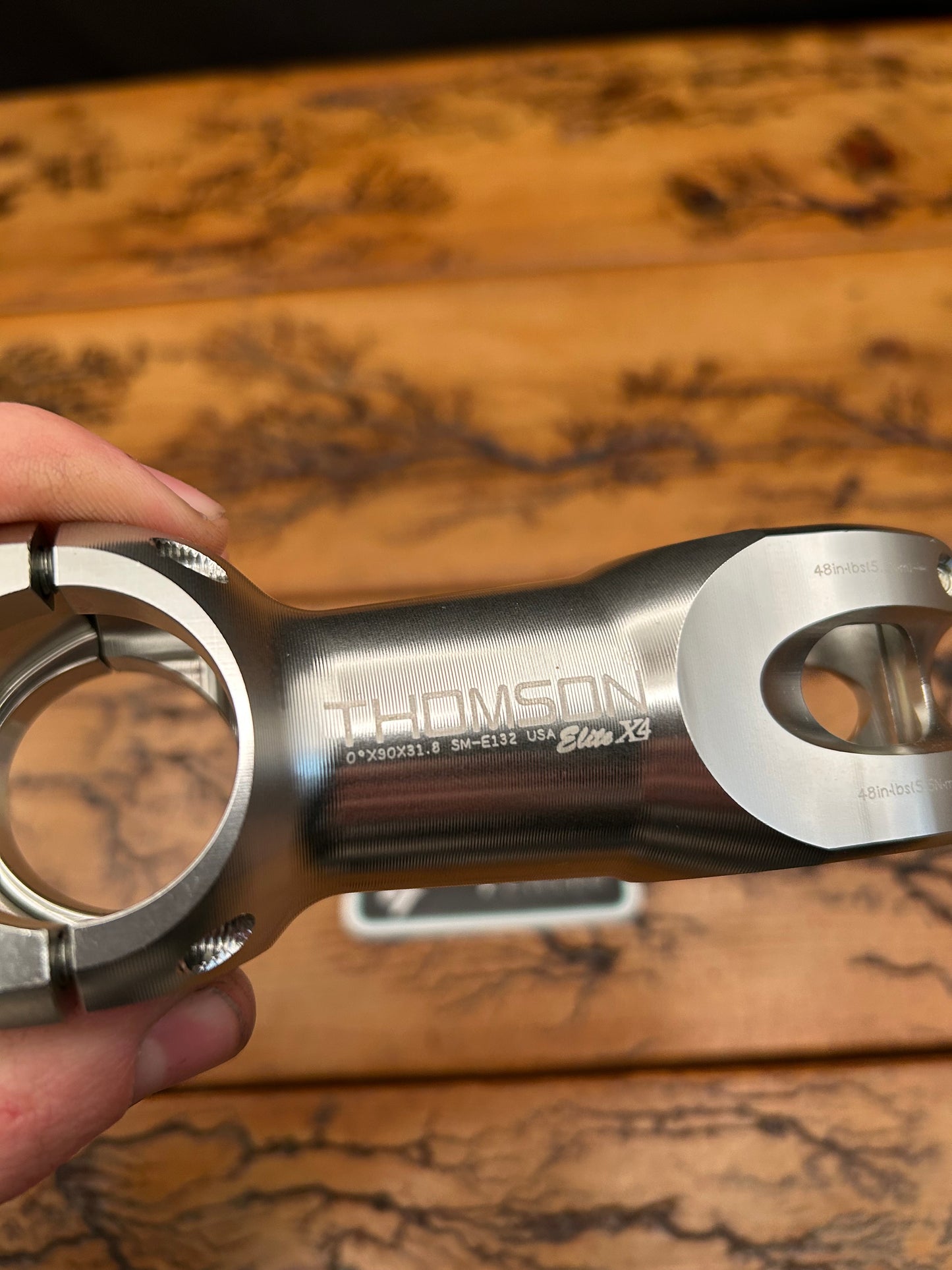 Thomson Elite X4 90mm Silver 0 Degree 31.8mm 1 1/8 Inch Threadless Stem