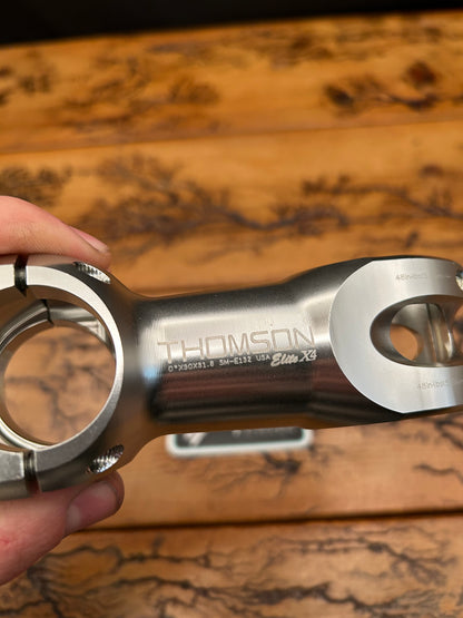 Thomson Elite X4 90mm Silver 0 Degree 31.8mm 1 1/8 Inch Threadless Stem