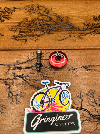 Schwinn Homegrown Red Tomato Top Cap and Bolt