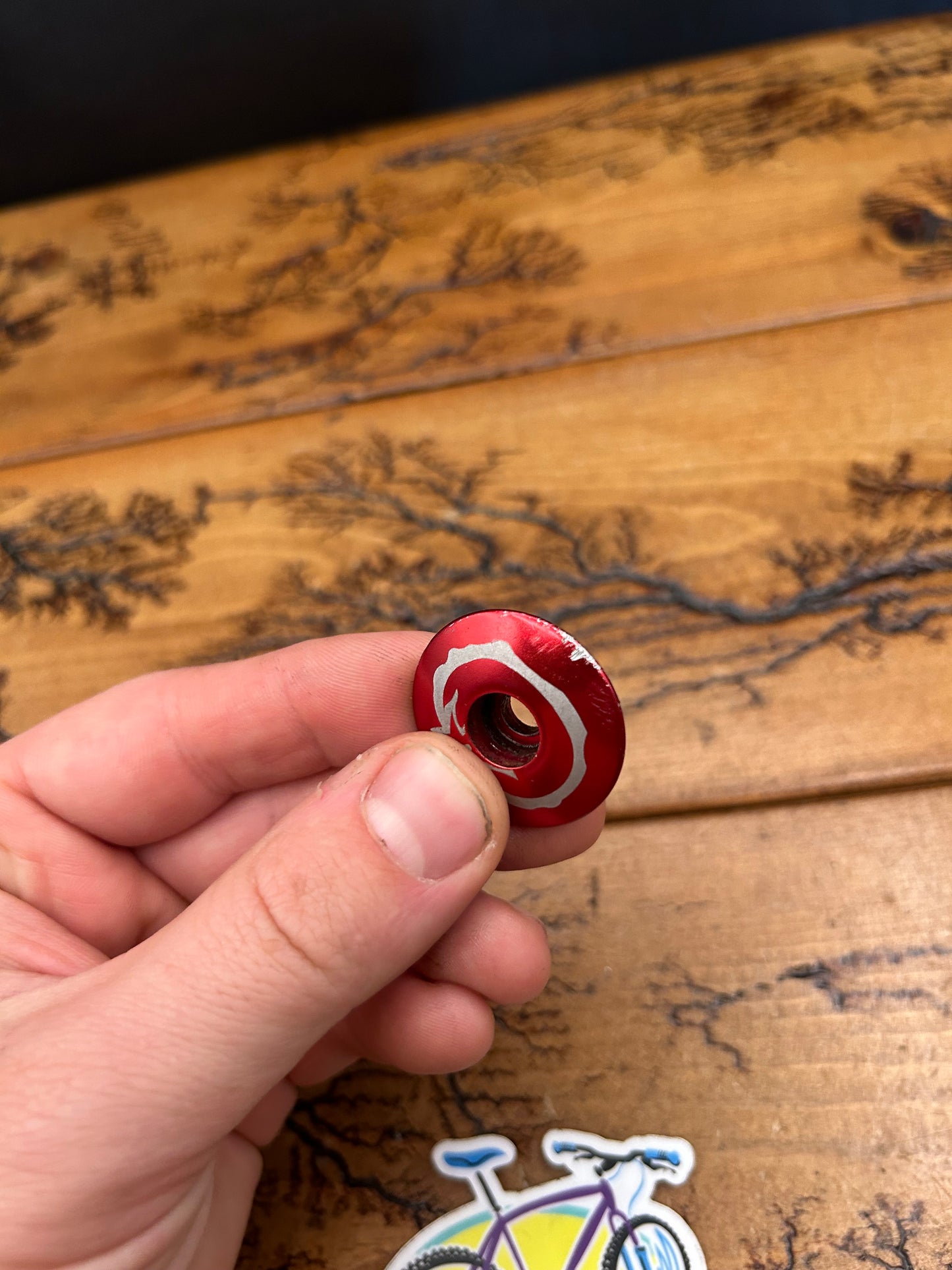 Schwinn Homegrown Red Tomato Top Cap and Bolt