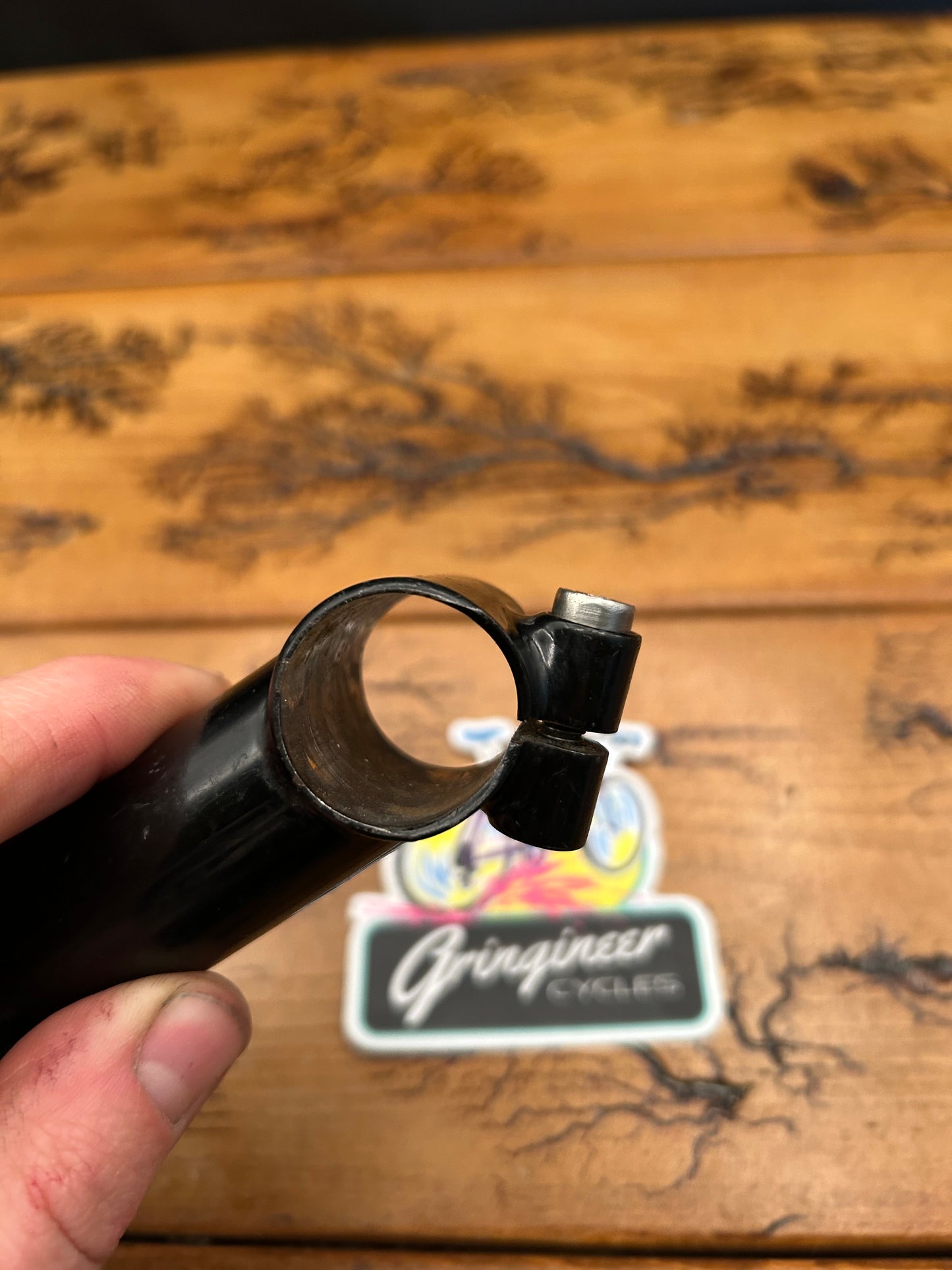 Steel 90mm 10 Degree 25.4mm Black 1 1/4 Inch Threadless Stem